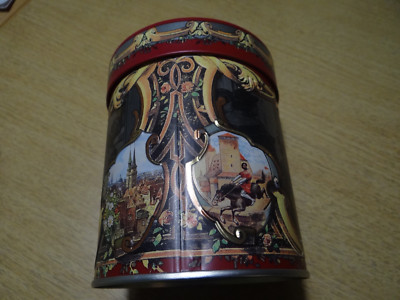 Dose E.Otto Schmidt Lebkuchen Motiv ''Der Schäffertanz in Nürnbg. Sammler selten 