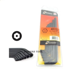 Bondhus Tamper Resistant Security Hex L Wrench Set SAE 3/32-3/8 USA MADE 48332