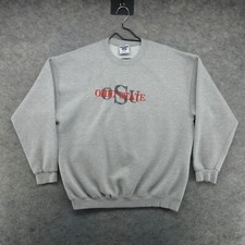 VTG Ohio State Buckeyes Sweatshirt Mens XL Gray OSU Crew Neck 90s Made in USA