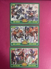 🐶3 1989 Score Football Great Combos Seahawks #278, Bronco's #277 & Vikings #282