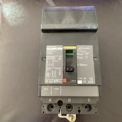 Square D HJA36070 PowerPack I-Line Circuit Breaker 3P 70A 600V New