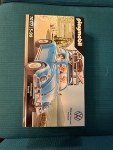 Playmobil Volkswagen Beetle Light Blue~52pcs Set -New unOpened, in Box