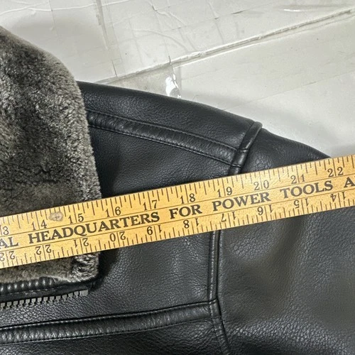 Roundtree & Yorke Big Man Faux Fur Jacket Fleece Lined Heavy Weight Black 2XB image 7