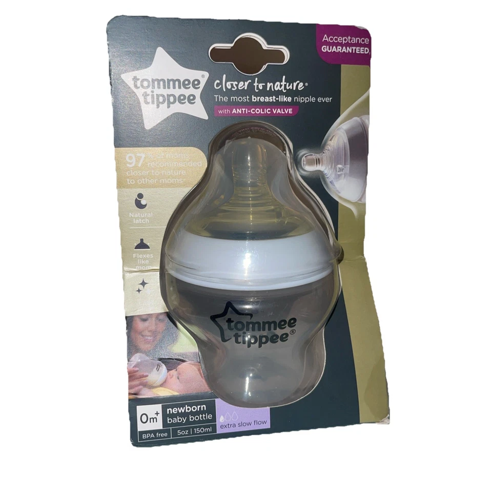 Tommee Tippee Natural Start Anti-Colic BPA Free Baby Bottle, 5oz, Newborn 0+ - Image 2 of 4