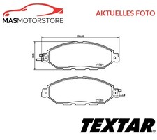 SATZ BREMSBELÄGE BREMSKLÖTZE VORNE TEXTAR 2558903 A FÜR INFINITI QX60 2.5 HEV