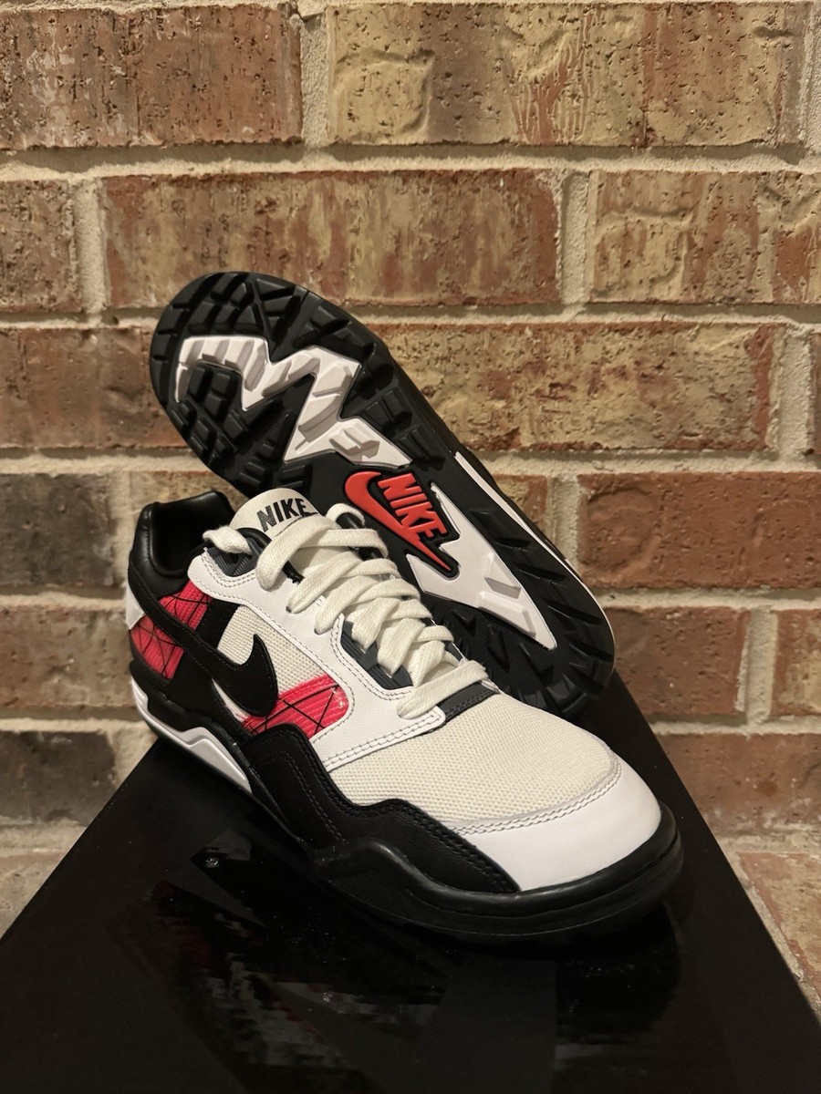 New 7 Nike Air Bo Turf Jackson Trainer Black White Solar Red