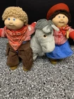 Vintage Cabbage Patch Kids Doll Cowboy & Cowgirl With CPK  Show Horse W/saddle