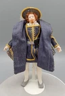Vintage OOAK Porcelain King Henry VIII  Doll Artisan Dollhouse Miniature 1:12