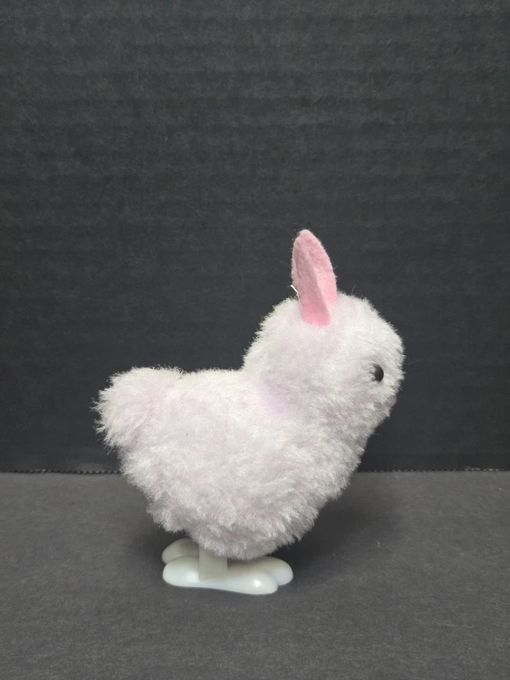 Easter  Plush BUNNY  CHICK WIND UP TOYS Basket Stuffers Pink *doesn't Wind Up* - Image 2 of 4