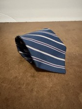 Brooks Brothers Makers Navy Striped Silk Tie USA Made