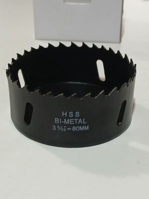 HSS Bi-Metal 80mm 3 -5/32'' Hole Saw For Wood  NEW.