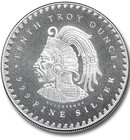 999 Fine Silver Mexican Aztec Calendar Coin 1/10 oz Pure Silver Round  — photo 1