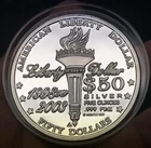 1999 to 2003 $50 Fifty Dollars Norfed 5oz .999 Silver