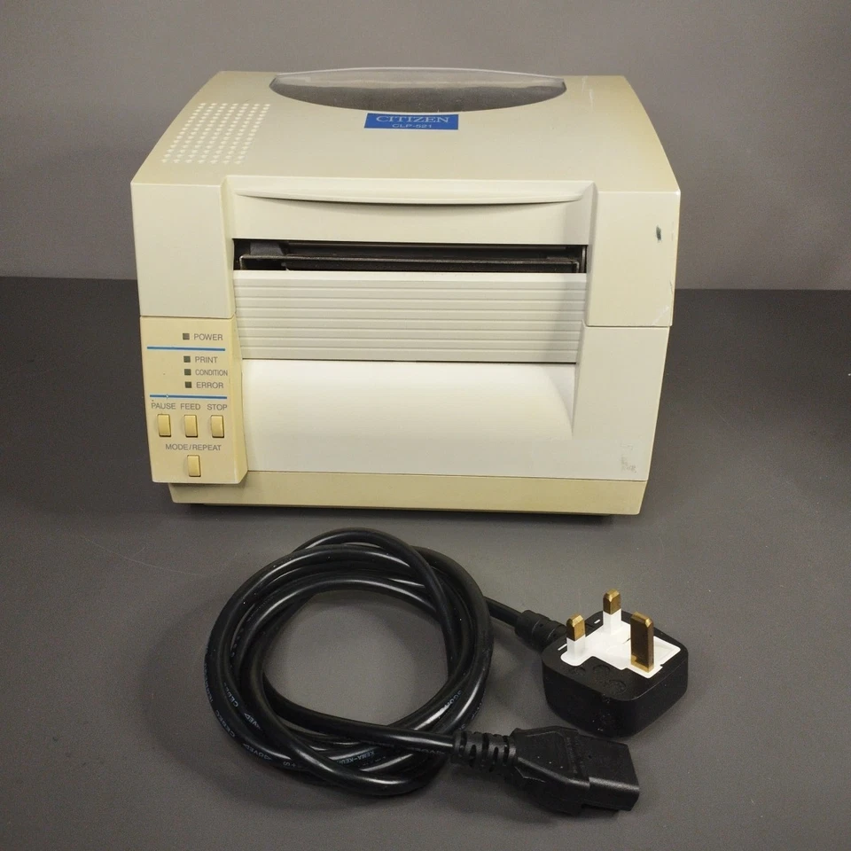 Thermal Label Printer 4x6 USB Citizen CLP-521 Tested Working Read Description - Image 4 of 4