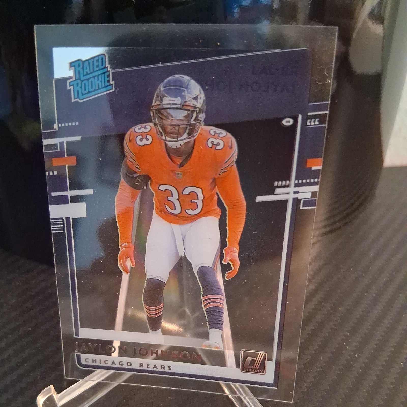 Jaylon Johnson Panini Chronicles Clearly Donruss Rated Rookies #RR Base