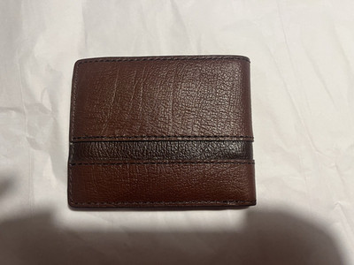 Fossil Easton Traveler R braune Leder-Geldbörse für Herren ~ unverpackt ~ KOSTENLOSER VERSAND