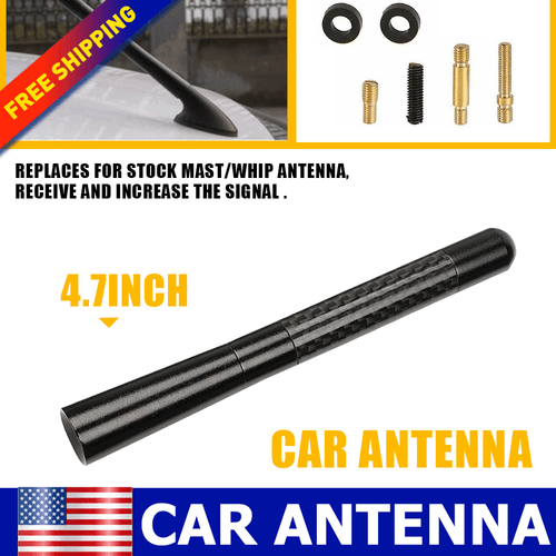 Universal 9.6" Carbon Fiber Antenna AM/FM for Car Boat 1.4"/3"/4"/4.7"/5.5"/7" - Picture 16 of 21