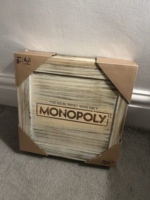 Monopoly Holz Sonderedition Englische Version Luxuriöses Retro-Brettspiel Spiel