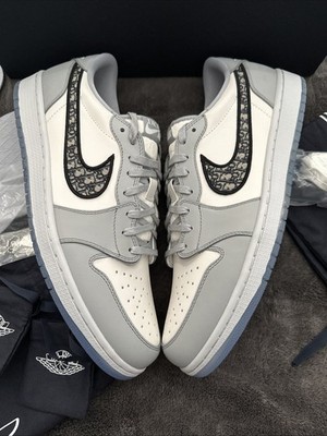 Size 15 - Air Jordan 1 Low X Dior New In Box With Extras (Box Is