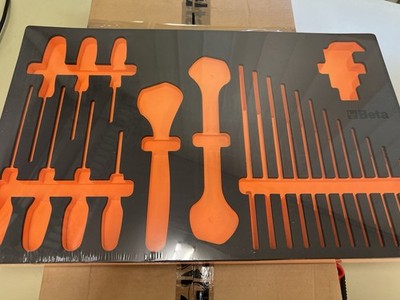Snap-on Tools ORANGE FOAM ORGANIZER  Soft Grip Screwdriver Set FMSGD01BO