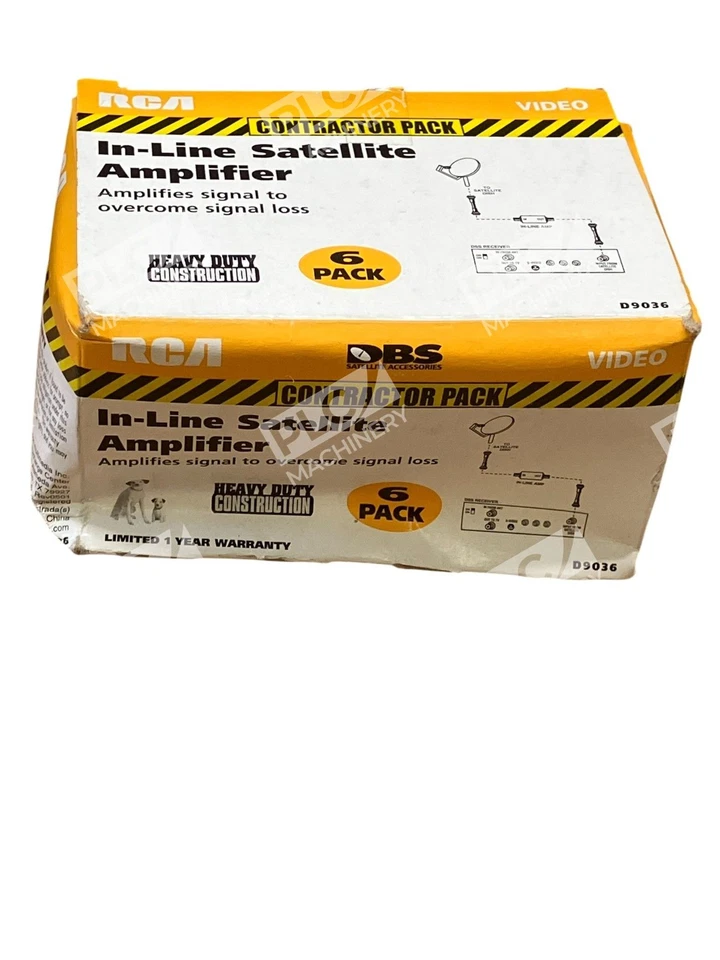 RCA D903 In-line Satellite/Cable Amplifier 950–2050 MHz One Box of 6 - Image 2 of 4