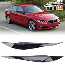 Scheinwerferblenden passend f�r BMW F30 F31 2011-2019 B�ser Blick Schwarz Glanz