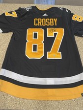 SIDNEY CROSBY PENGUINS AUTOGRAPHED SIGNED ADIDAS Reverse Retro HOCKEY JERSEY COA