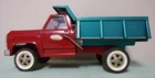 VINTAGE TONKA DUMP TRUCK RED & GREEN ORIGINAL 1960S NICE