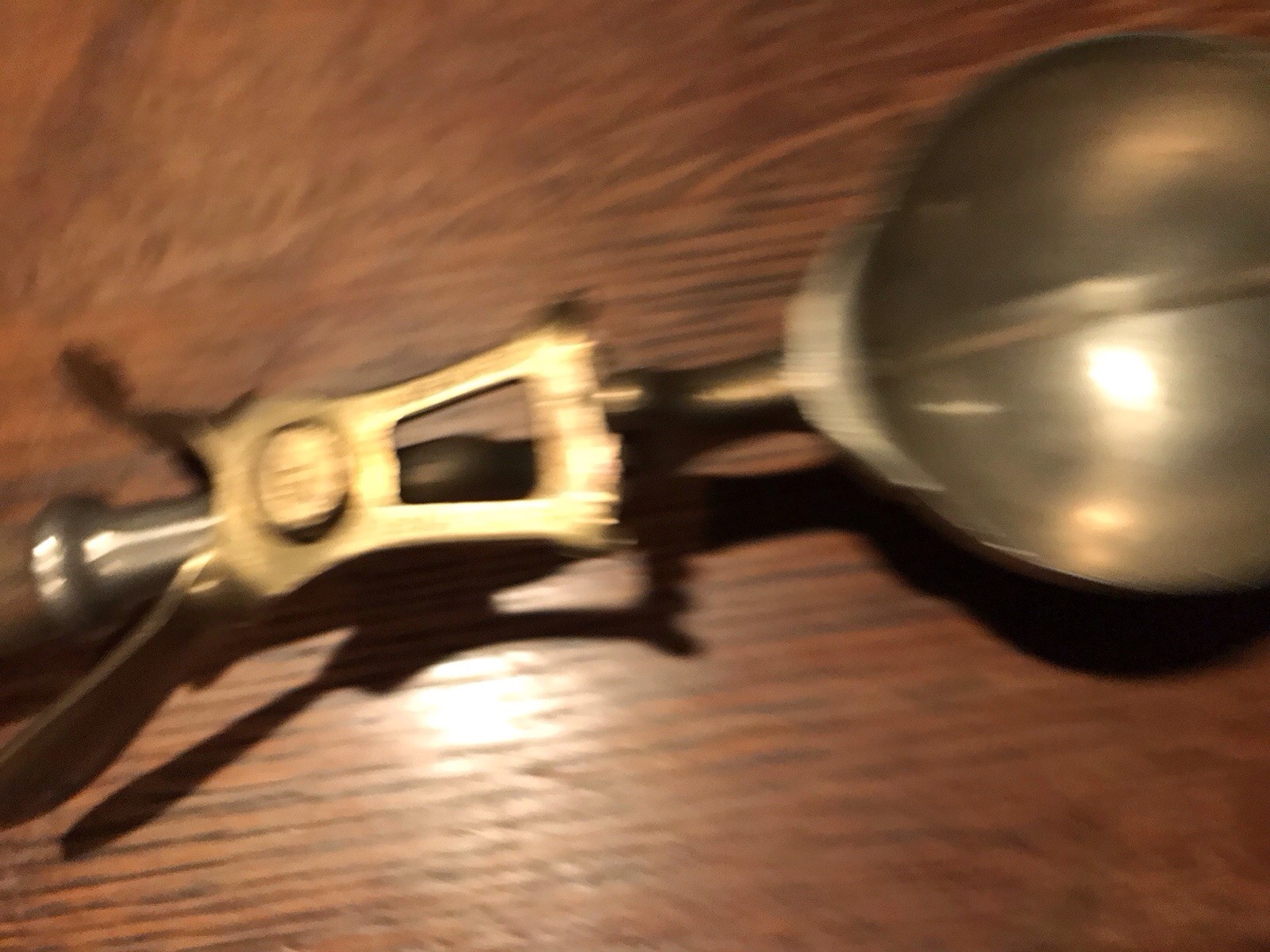 RARE Ice Cream Scoop Dover Mfg Company Size 12 Nickel over Brass Wooden Handle