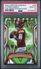 Jayden Daniels 2024 Topps Resurgence #196 Lime Green Power Surge RC /15 PSA 10