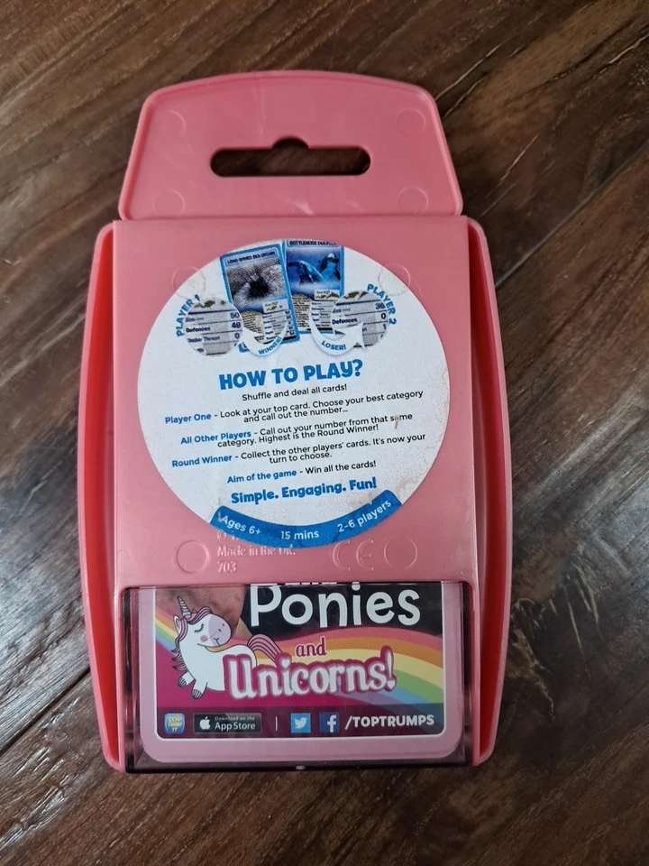 Juego de Cartas Caballos, Ponis y Unicornios Top Trumps - Envío Gratis Foto 4 de 4