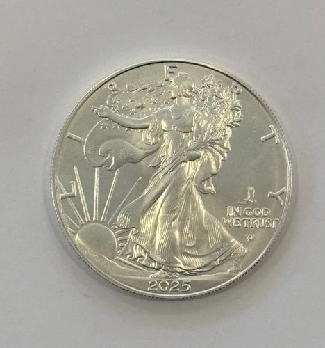 2025-P American Silver Eagle w/ Eagle Privy Coin .999 BU - LOW MINTAGE