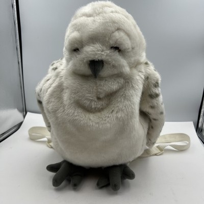 Harry Potter Hedwig Owl Backpack Universal Studios Wizarding World White  Plush