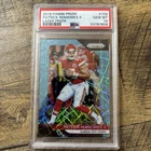 2018 Panini Prizm Patrick Mahomes 102 Blue Lazer PSA 10