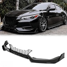 For Nissan Sentra Sv B18 20-23 Skyline Style Front Bumper Lip Splitter W Grille