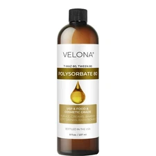 Polysorbate 80 by Velona - 8 Fl Oz Solubilizer, Food & Cosmetic  Grade, Cooking