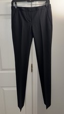 Theory Womens Rosel Sevona Dress Pants Size 0 Black