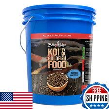 Blue Ridge Koi Fish Food 14lb - Mini Growth Formula for Koi, Goldfish, Pond Fish