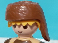 PLAYMOBIL ANCIEN CHAPEAU CUIR CASTOR TRAMPEUR INDIEN OCCIDENTAL 3485 3870 339...