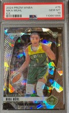 2024 Panini Prizm Nika Muhl #75 Ice Rookie RC Card PSA 10 Gem Mint