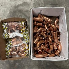 59x Viega Profipres 28mm Pressfittings Kuper CU Bögen, Muffen, T-Stücke Reste