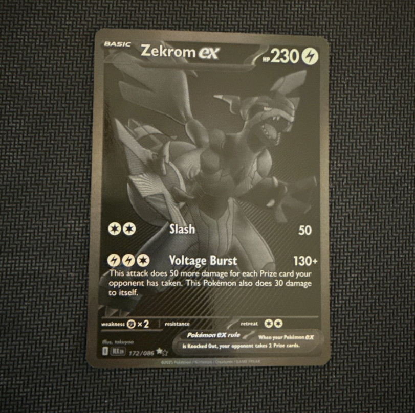 Zekrom ex 172/086 Sv: Black Bolt Holo