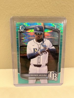 2025 Bowman Chrome - Prospects Raymer Medina #BCP-175 Aqua Pulsar Refractor/125 