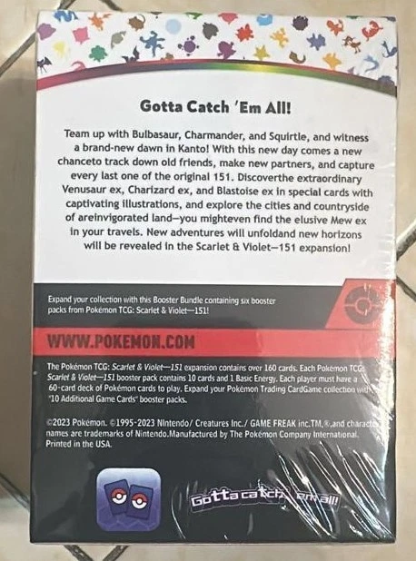 Pokemon Juego de Cartas Coleccionables Escarlata y Violeta 151 Booster Paquete Sellado Nuevo Paquete de 6 ENVÍO GRATUITO Foto 3 de 4