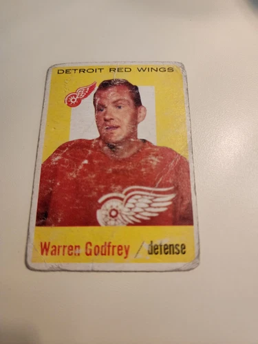 1959-60 Topps WARREN GODFREY #27 RED WING DETROIT