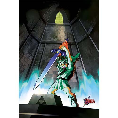 Póster Legend of Zelda Ocarina of Time alta calidad 8x10 11x17 13x19 - Imagen 1 de 10