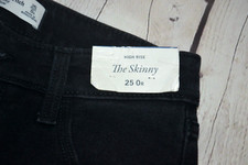 ABERCROMBIE  FITCH Women's The Skinny High Rise Jeans SIZE 25/0R Black NWT