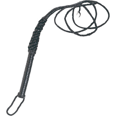 SZCO Authentic Bull Whip Peitsche Lederpeitsche, 240 cm mit