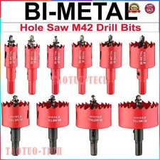 Bi metal Hole Saw 15mm-240mm Drill Bit Arbor Pilot Hole Saw Metal Wood Plastic