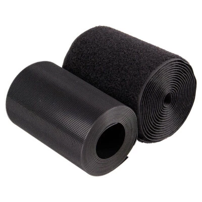 PEARL Klettband mit Nylon-Schlaufen/-Haken, zum Aufnähen, 80 kg/m, 100mm, 2m